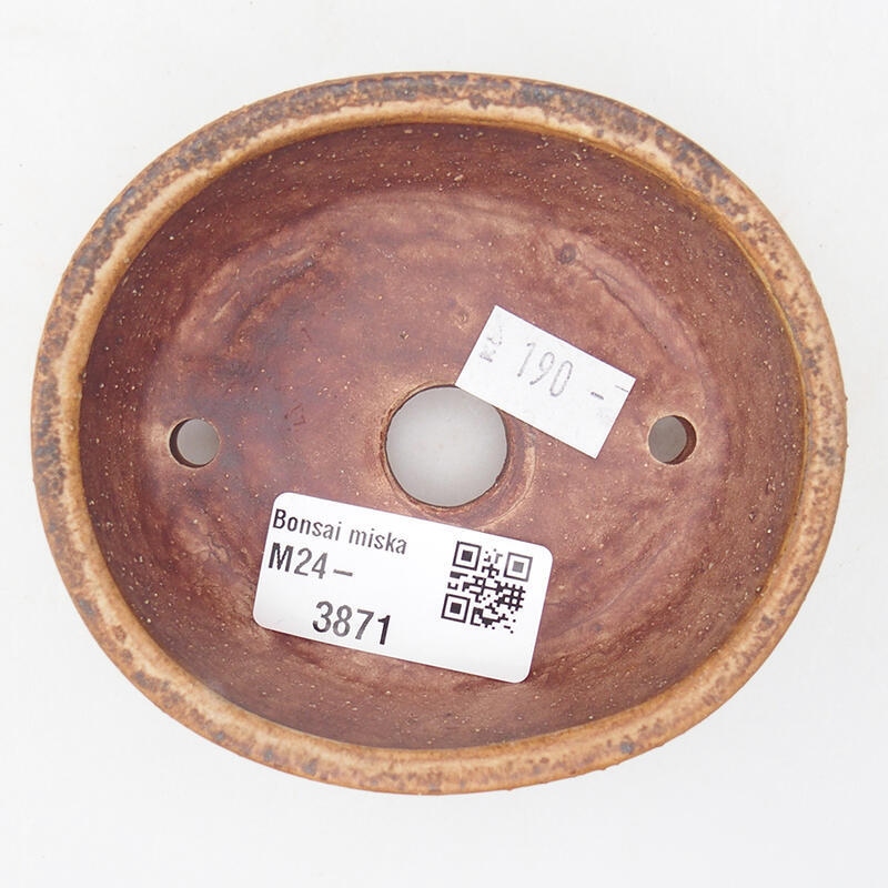 Bonsaischale aus Keramik 9,5 x 8,5 x 3,5 cm, rosa