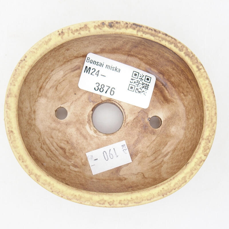 Bonsaischale aus Keramik 9,5 x 8,5 x 3,5 cm, grün