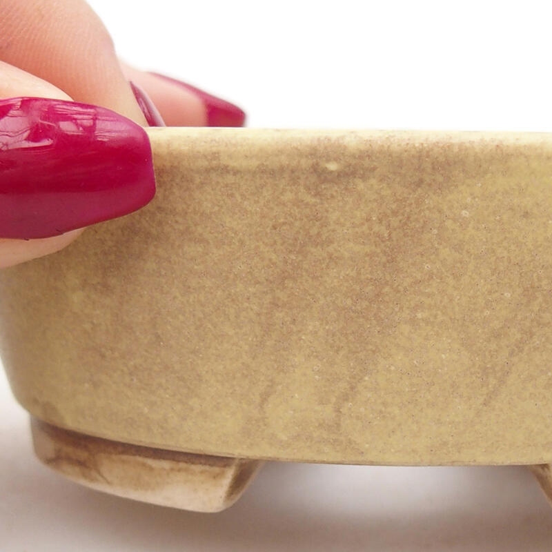 Bonsaischale aus Keramik 9,5 x 8,5 x 3,5 cm, grün