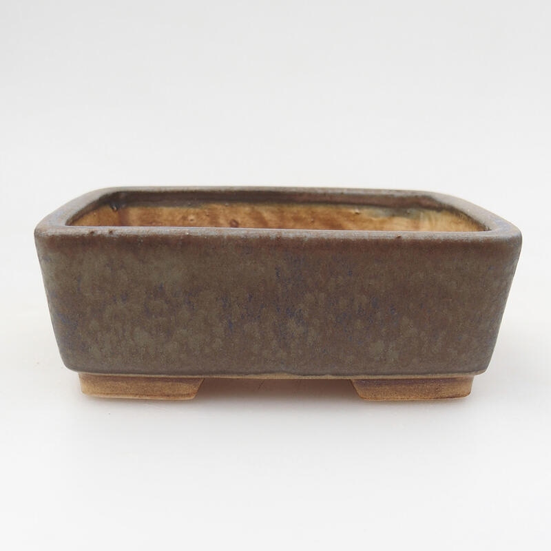 Bonsaischale aus Keramik 9,5 x 8 x 3,5 cm, Farbe blau
