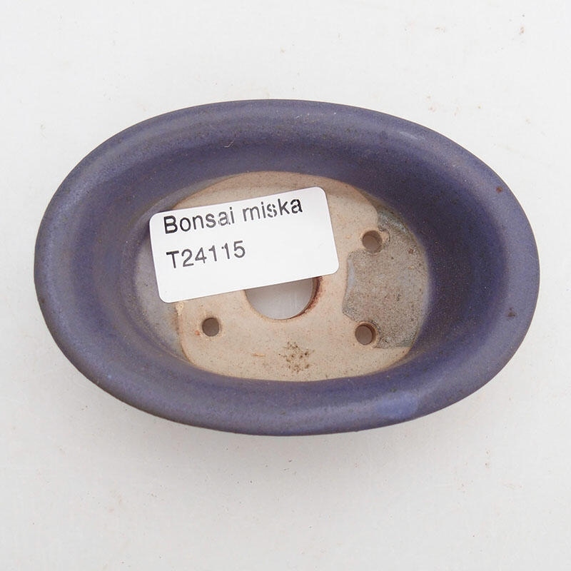 Bonsaischale aus Keramik 9 x 6 x 3 cm, Farbe lila