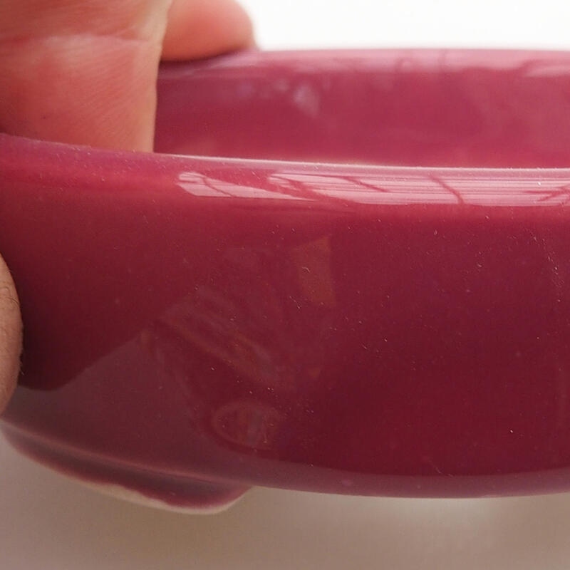 Bonsaischale aus Keramik 9 x 8 x 2,5 cm, rosa