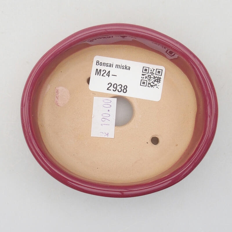 Bonsaischale aus Keramik 9 x 8 x 2,5 cm, rosa