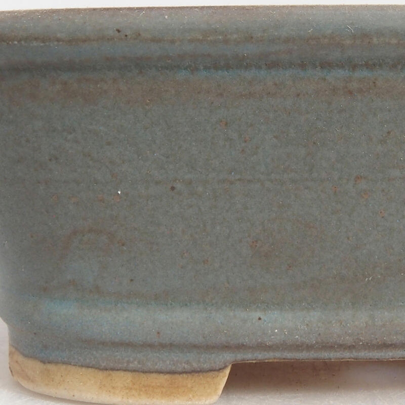 Bonsaischale aus Keramik 9 x 8 x 3,5 cm, Farbe blau
