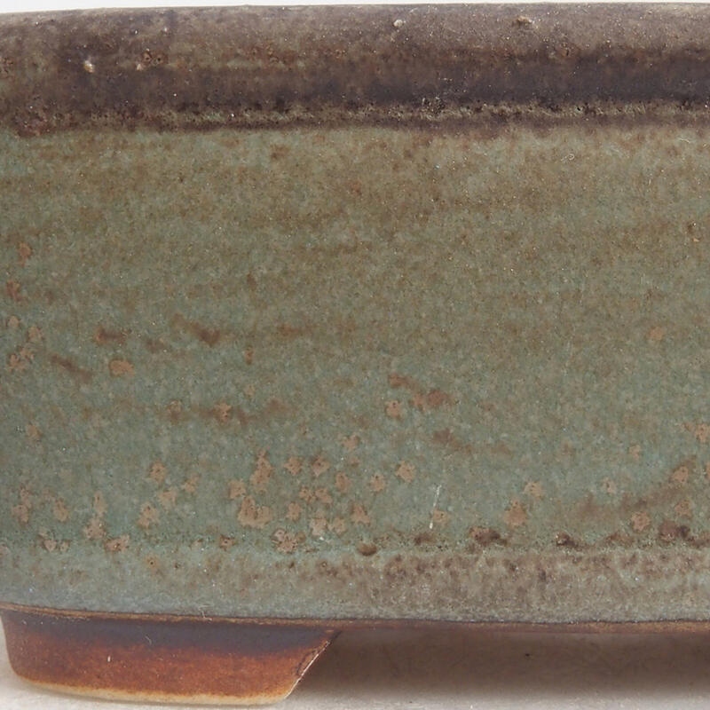 Bonsaischale aus Keramik 9 x 8 x 3,5 cm, Farbe blau