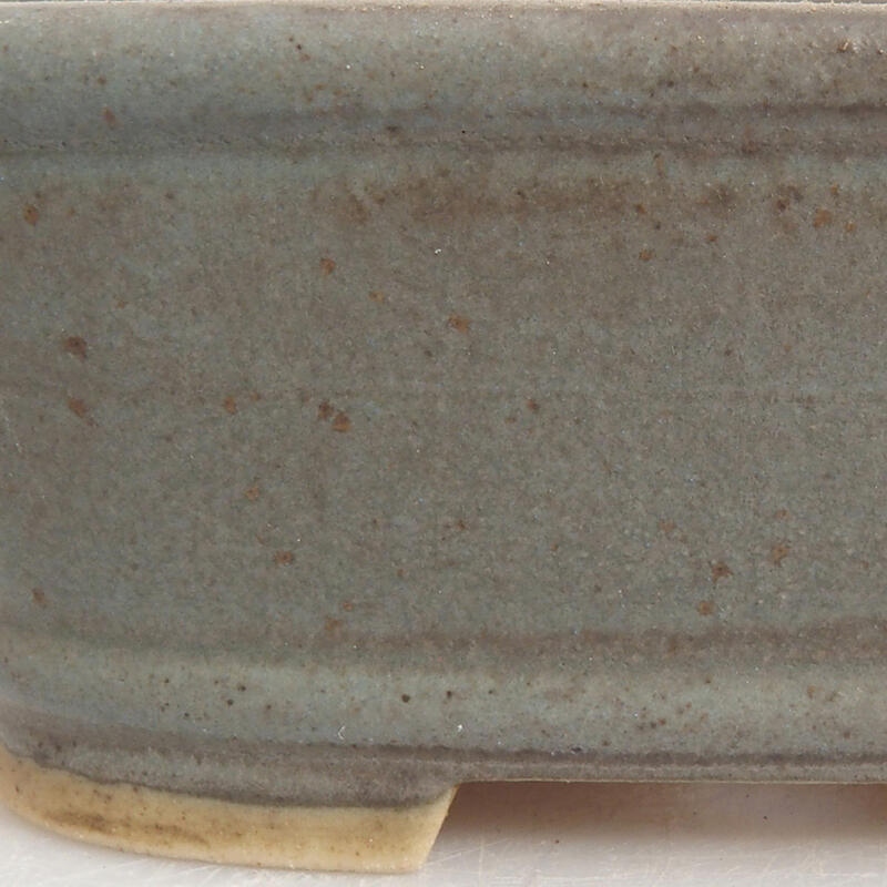 Bonsaischale aus Keramik 9 x 8 x 3,5 cm, Farbe blau