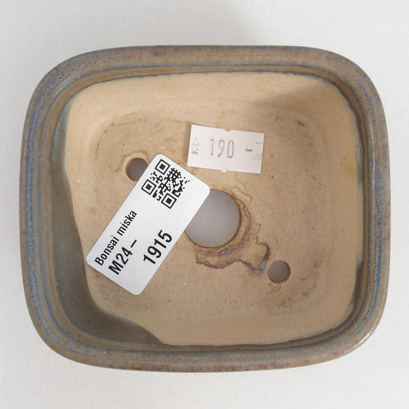 Bonsaischale aus Keramik 9 x 8 x 3,5 cm, Farbe blau