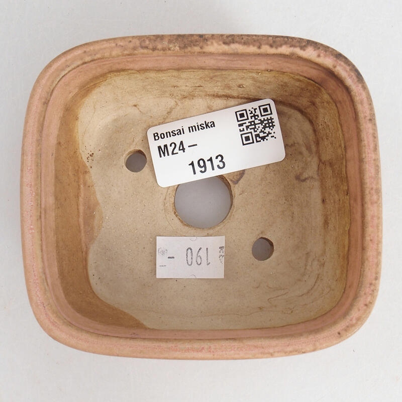 Bonsaischale aus Keramik 9 x 8 x 3,5 cm, rosa