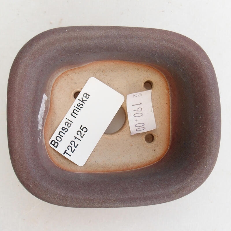 Bonsaischale aus Keramik 9 x 8 x 4 cm, Farbe lila