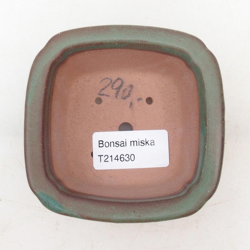 Bonsaischale aus Keramik 9 x 9 x 4 cm, grün