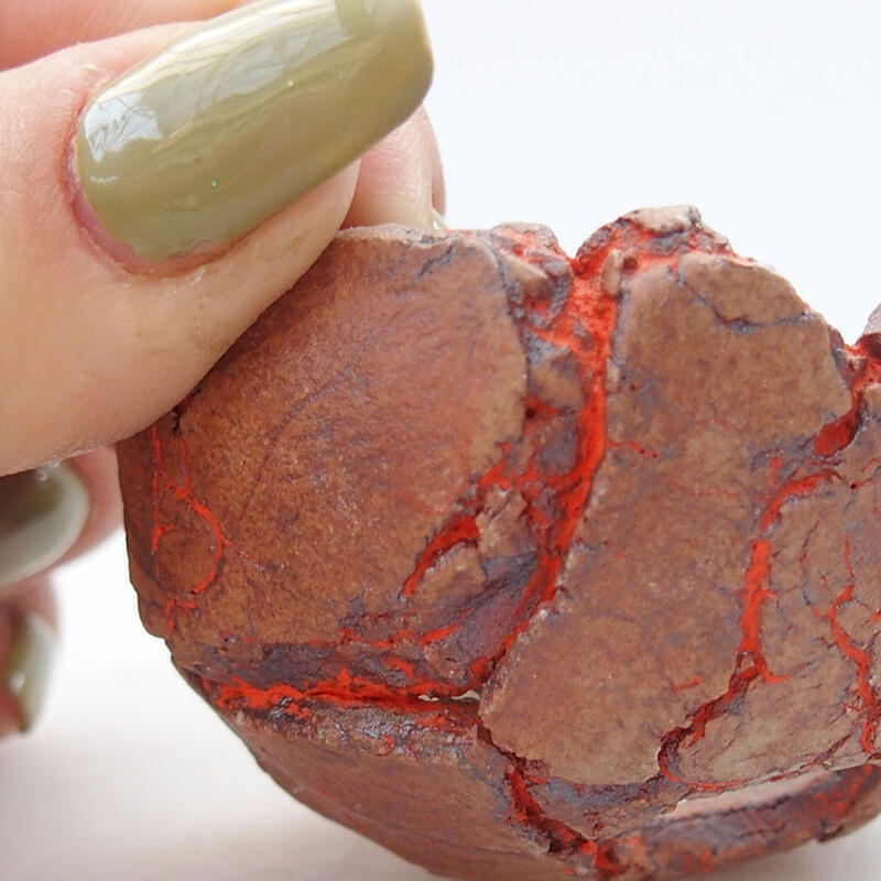 Keramikschale 5,5 x 5,5 x 3 cm , Farbe orange