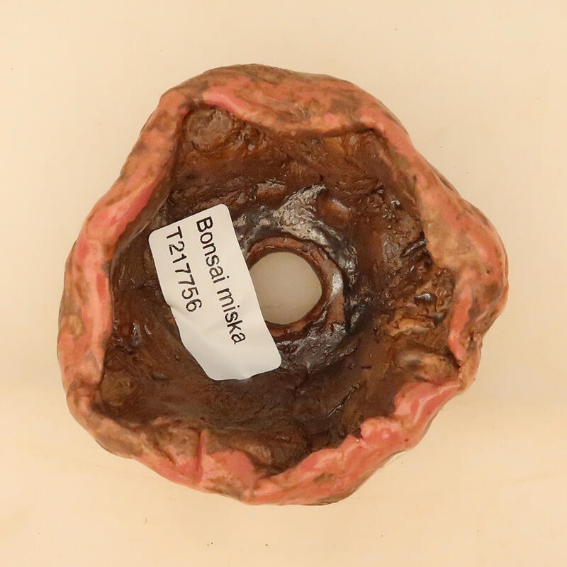 Keramische Muschel 5 x 5 x 6 cm , Farbe rosa