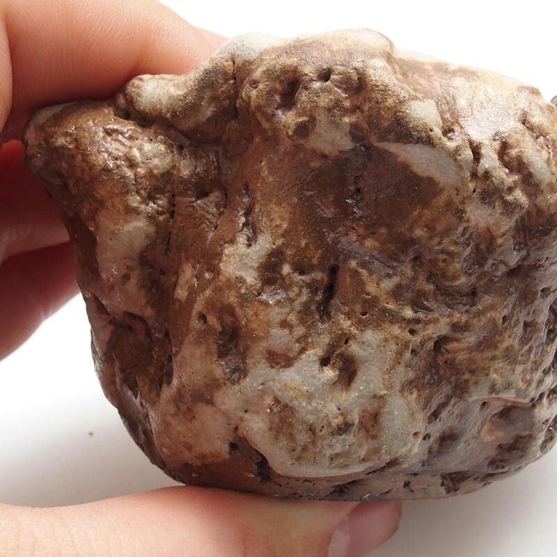 Keramikschale 5 x 6 x 4 cm , Farbe grün-braun