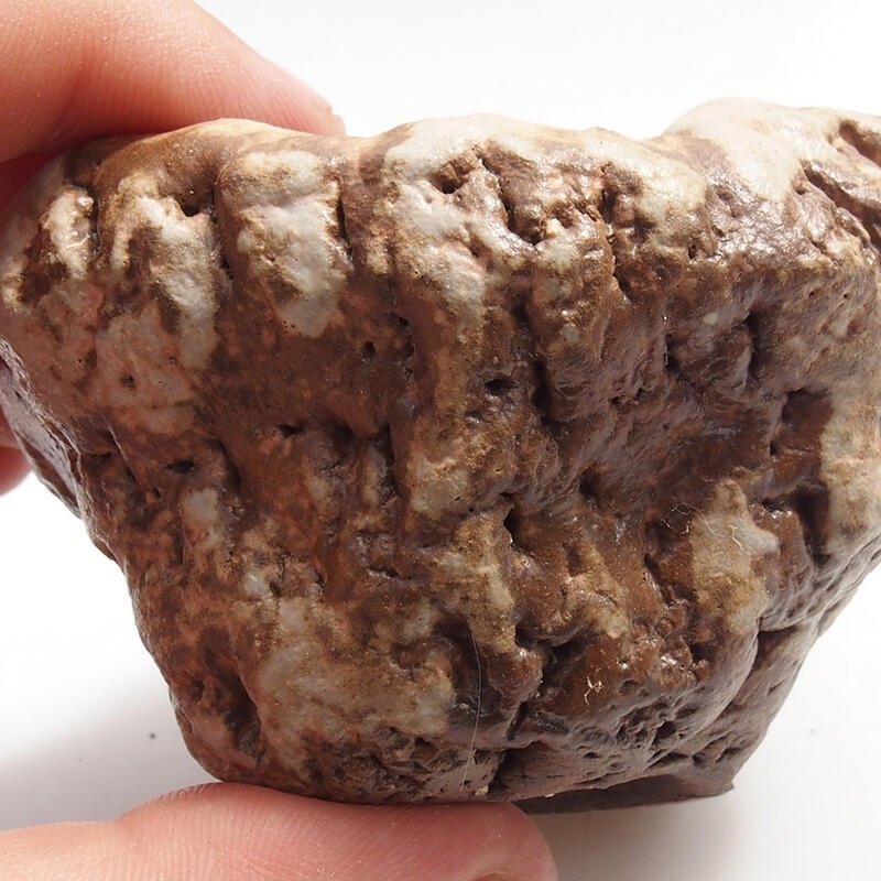 Keramikschale 5 x 6 x 6 cm , Farbe grün-braun