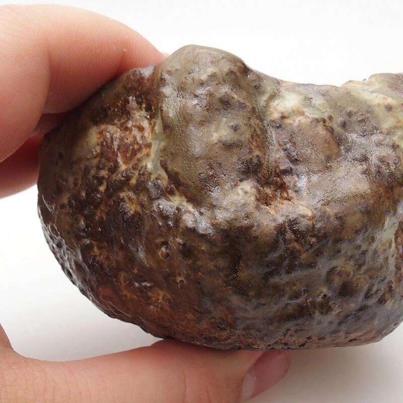 Keramikschale 6,5 x 5 x 5 cm , Farbe grün-braun