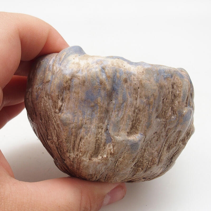 Keramikschale 6,5 x 6,5 x 5,5 cm , Farbe blau