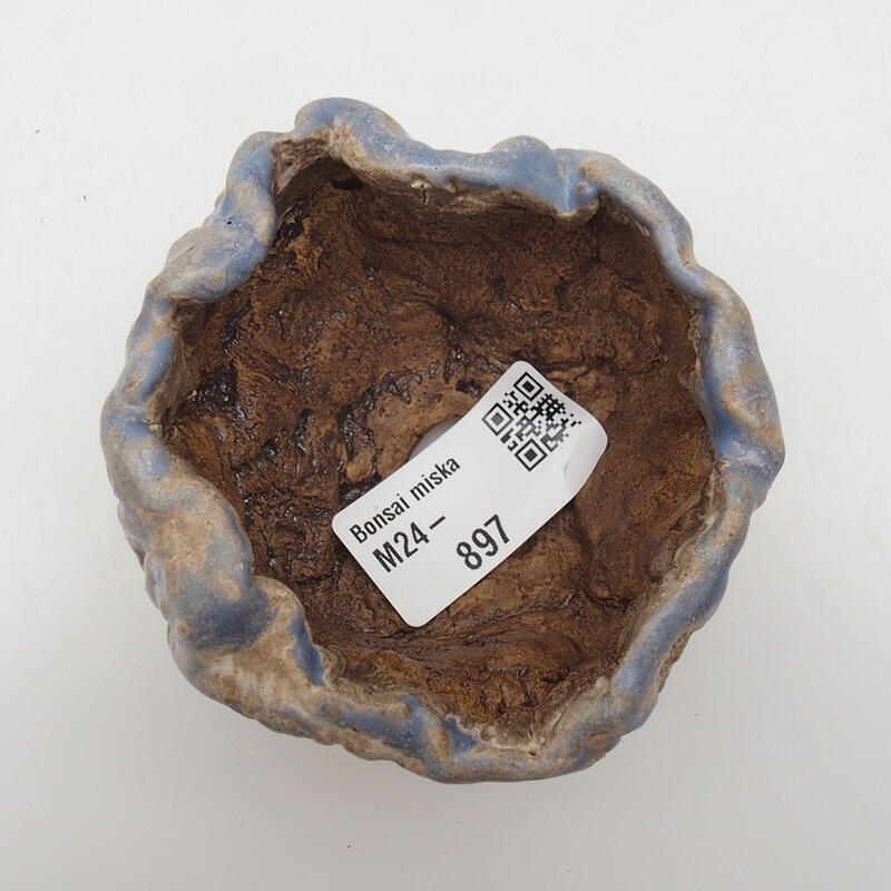 Keramikschale 6,5 x 6,5 x 5,5 cm , Farbe blau