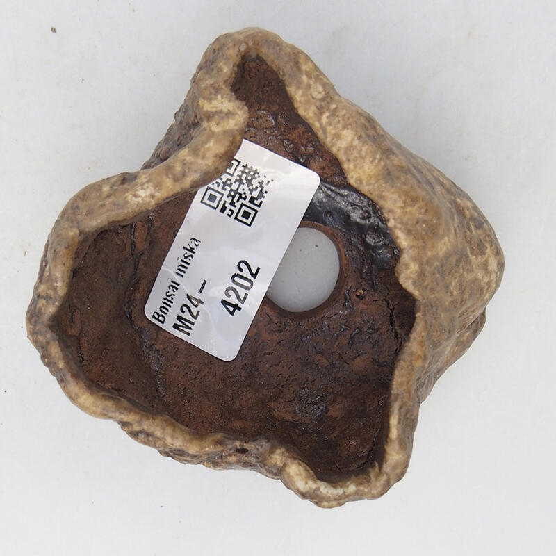 Keramikschale 6 x 6 x 4,5 cm , Farbe beige