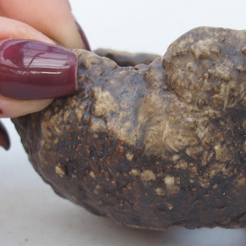 Keramikschale 6 x 6 x 4,5 cm , Farbe beige