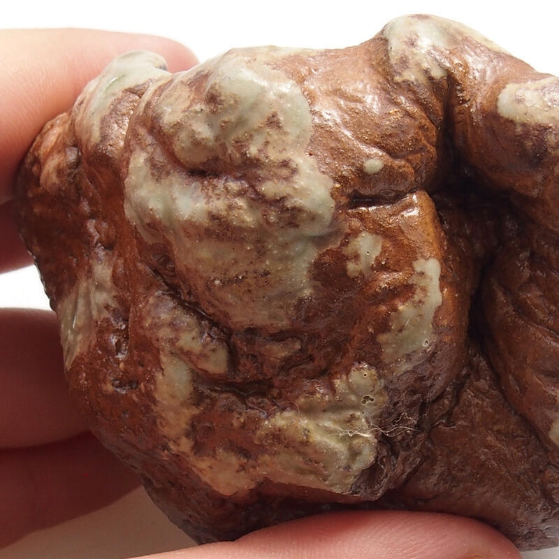 Keramikschale 6 x 6 x 5 cm , Farbe grün-braun