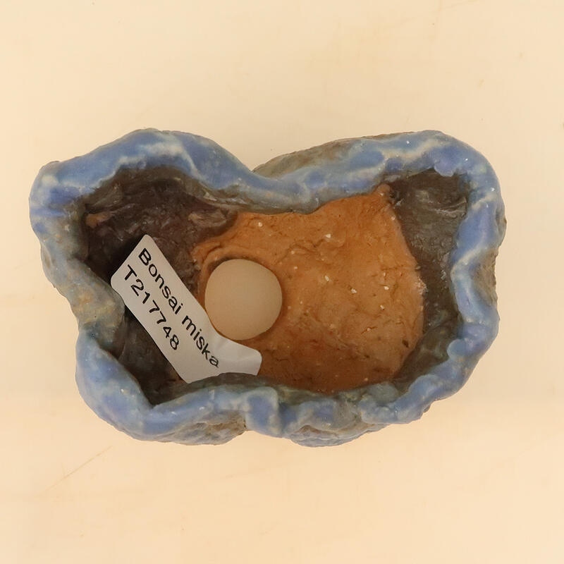 Keramikschale 6 x 6 x 9 cm , Farbe blau