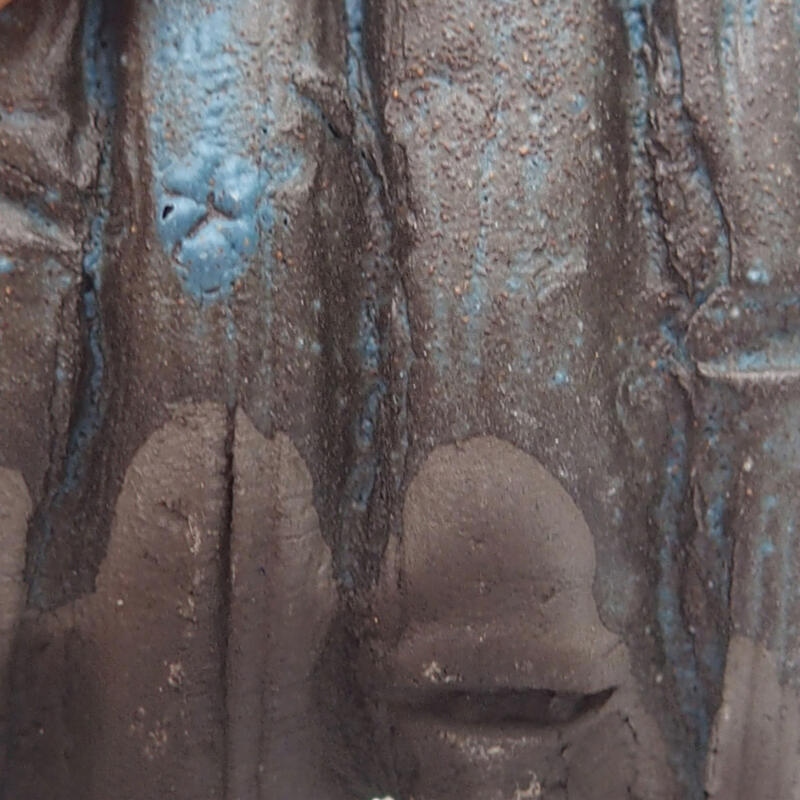 Keramikschale 7,5 x 5,5 x 3 cm , Farbe blau