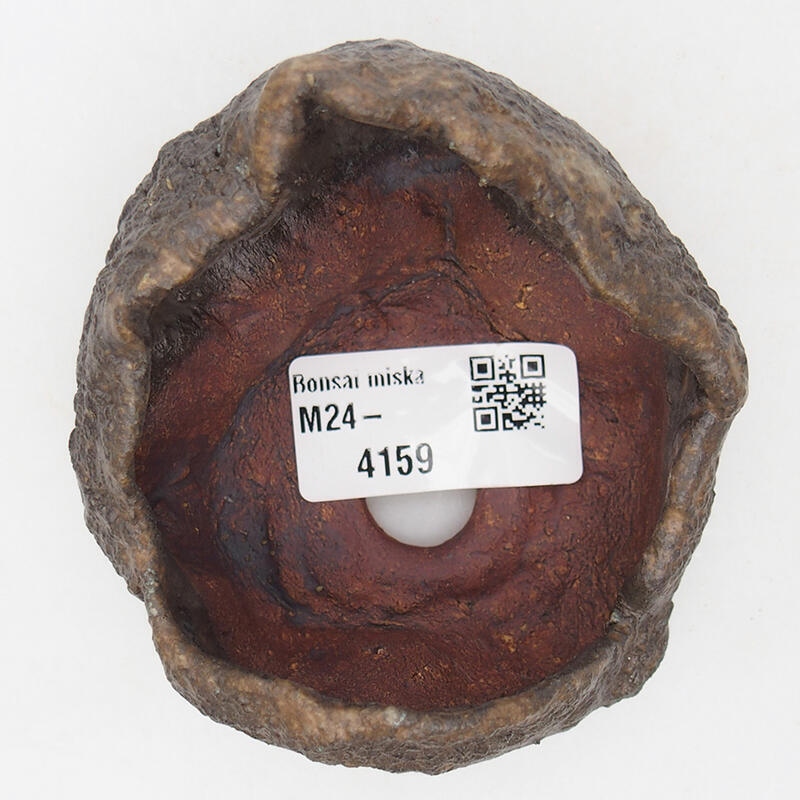 Keramische Schale 7,5 x 7,5 x 6 cm , Farbe braun