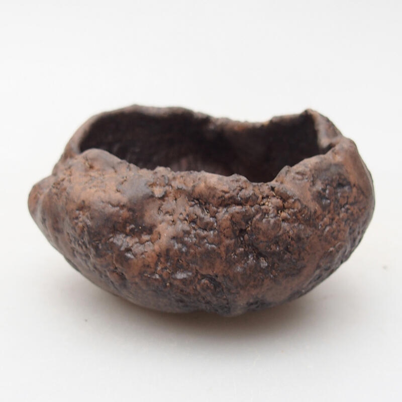 Keramikschale 7,5 x 7 x 4,5 cm , Farbe braun