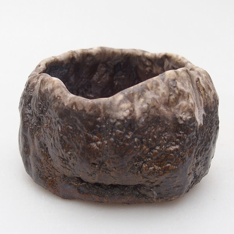 Keramikschale 7 x 6,5 x 4 cm , Farbe braun