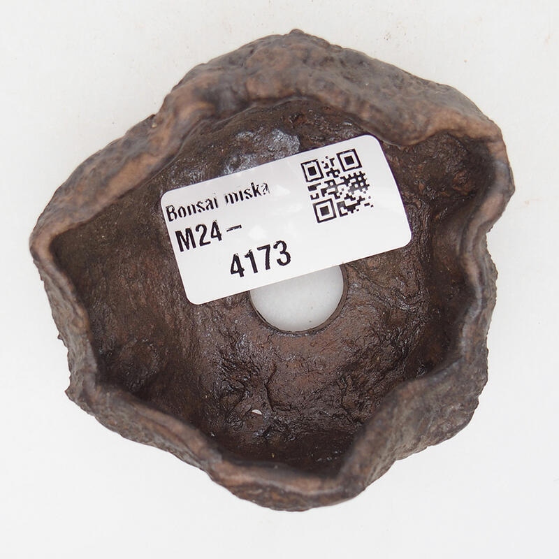 Keramikschale 7 x 6,5 x 4 cm , Farbe braun