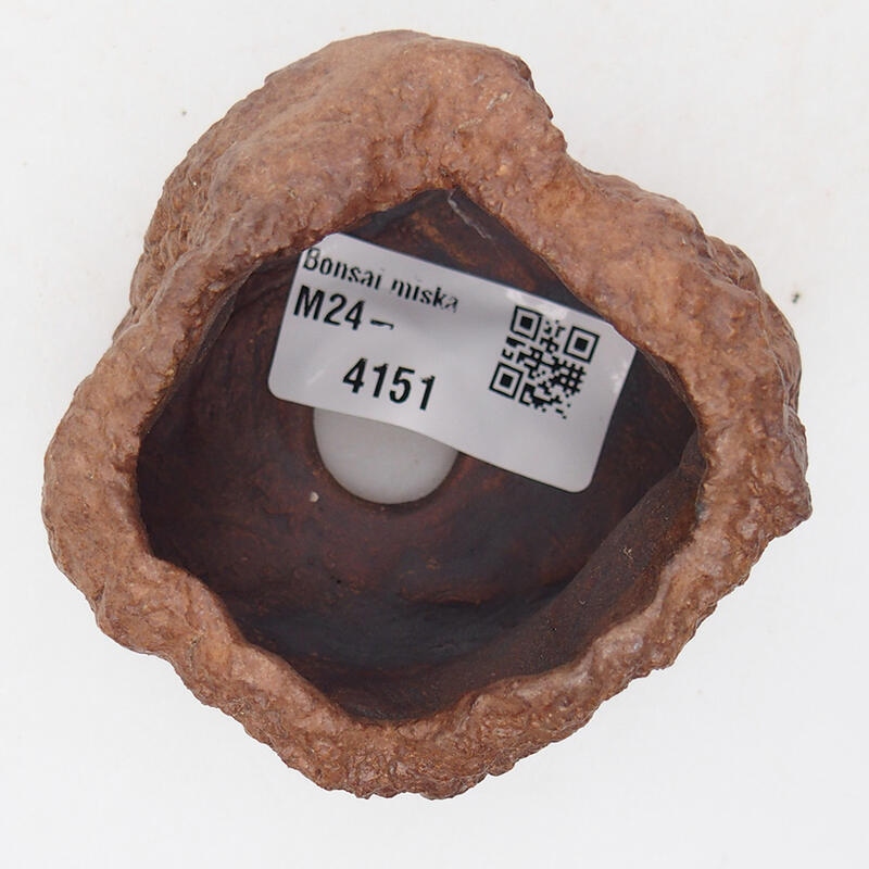 Keramikschale 7 x 6,5 x 5,5 cm , Farbe braun