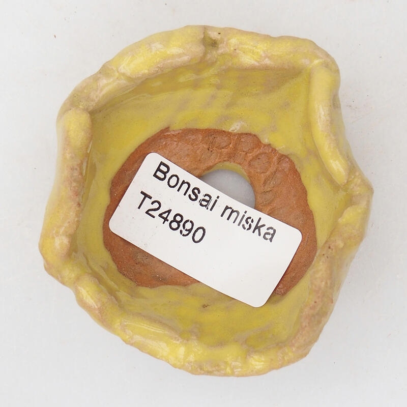 Keramikschale 7 x 6 x 3,5 cm , gelb