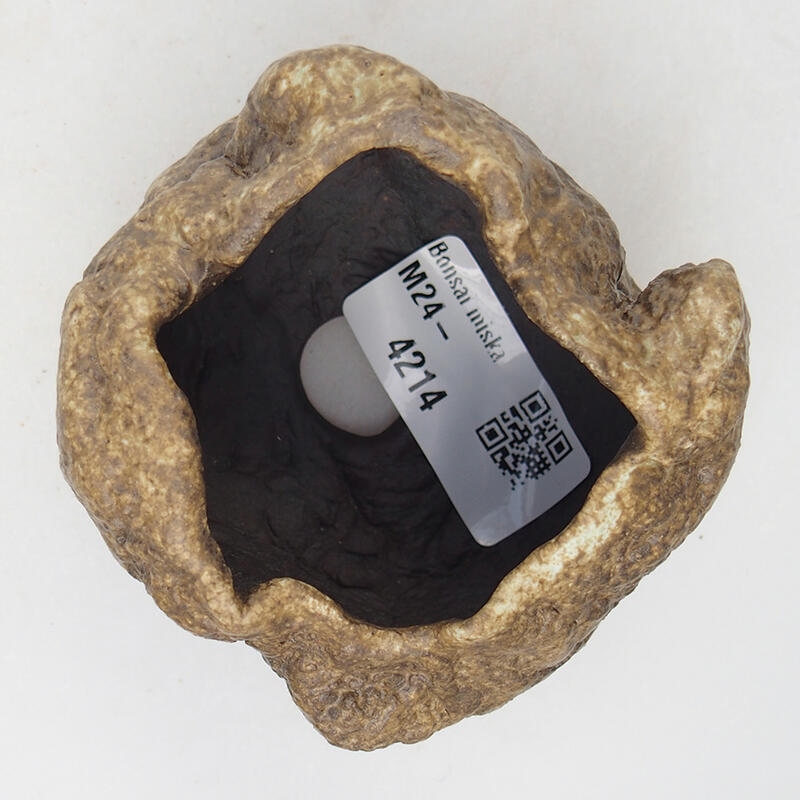 Keramikschale 7 x 6 x 5,5 cm , Farbe beige