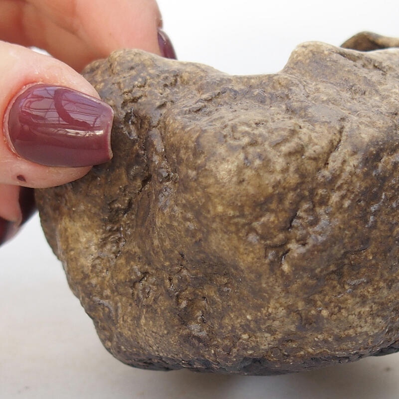 Keramikschale 7 x 6 x 5,5 cm , Farbe beige