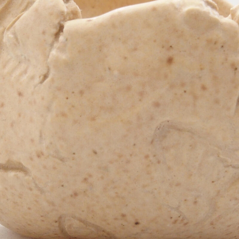 Keramikschale 7 x 6 x 6 cm , Farbe beige