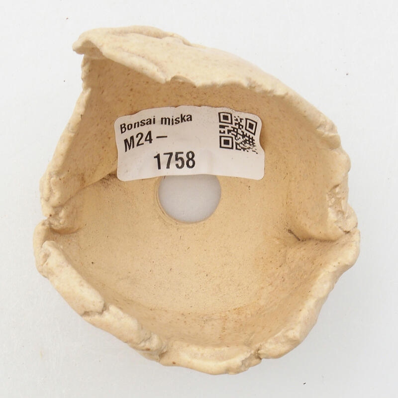 Keramikschale 7 x 6 x 6 cm , Farbe beige