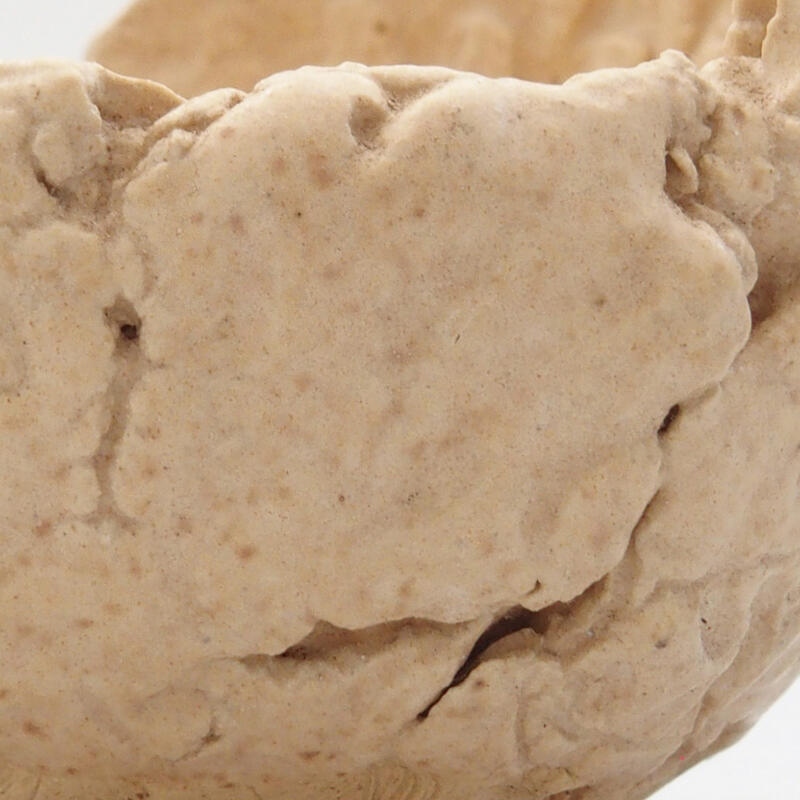 Keramikschale 7 x 7 x 5,5 cm , Farbe beige