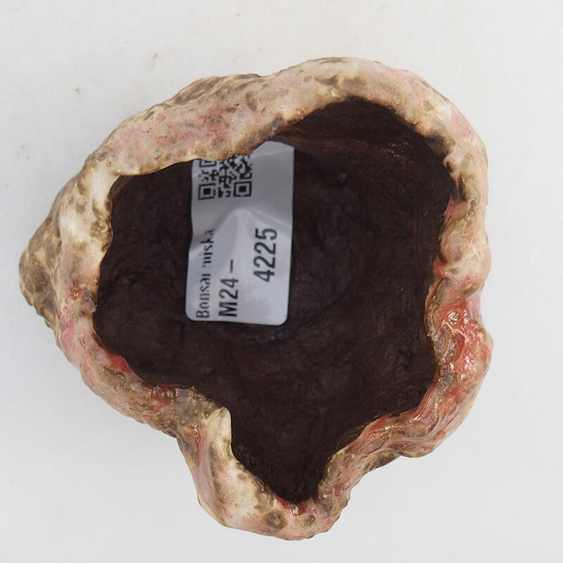 Keramikschale 7 x 7 x 5,5 cm , Farbe rosa