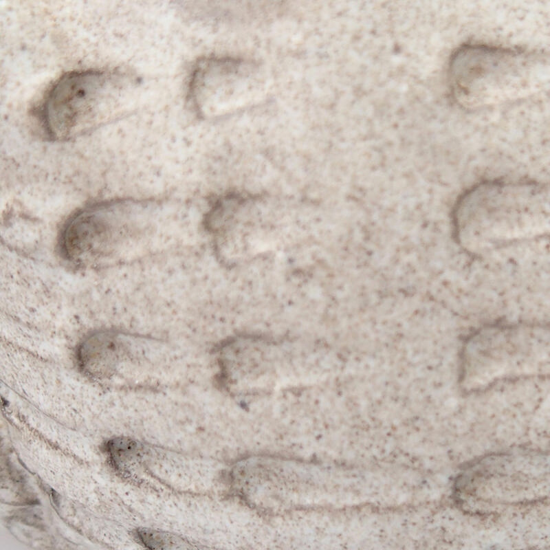 Keramische Muschel 7 x 7 x 5 cm, Farbe grau