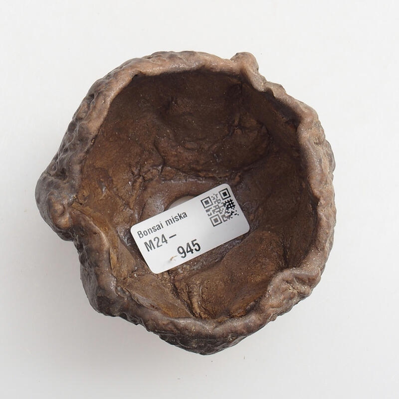 Keramikschale 7 x 7 x 6 cm , Farbe grün-braun