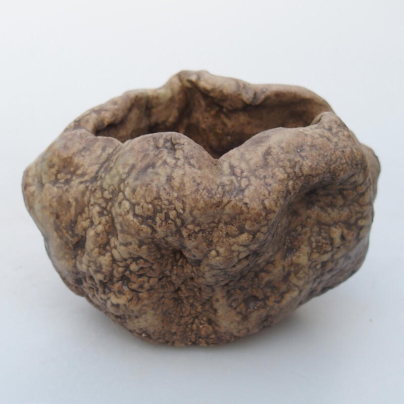 Keramische Schale 8,5 x 6,5 x 6 cm , Farbe beige