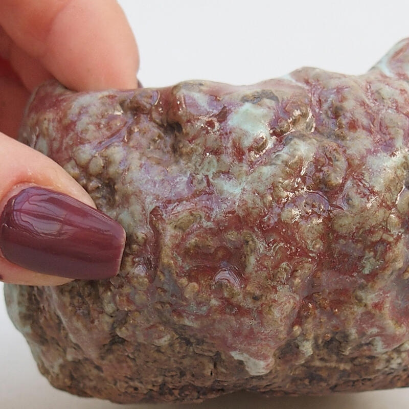 Keramikschale 8,5 x 7,5 x 5,5 cm , Farbe rosa