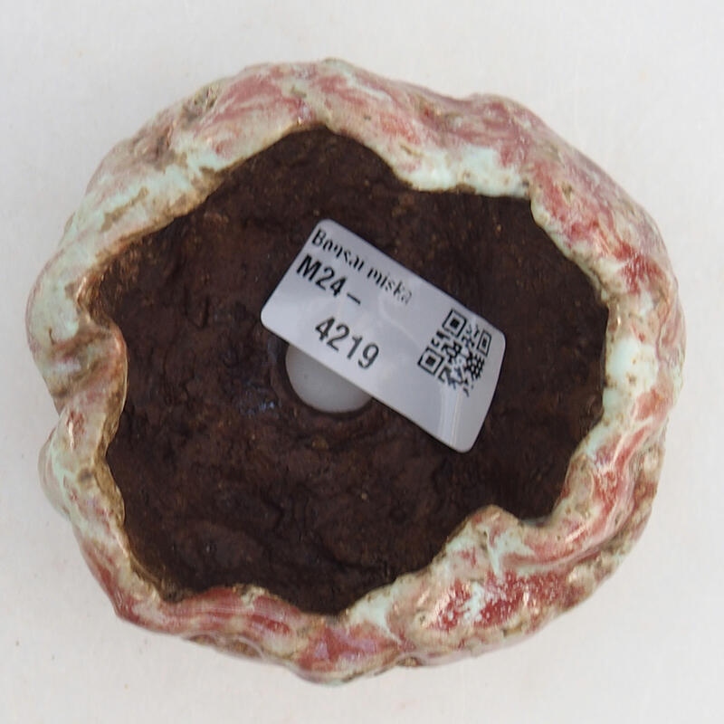 Keramikschale 8,5 x 7,5 x 5,5 cm , Farbe rosa