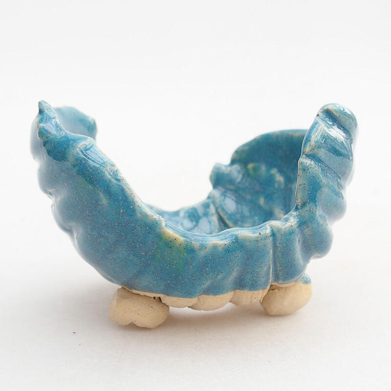 Keramikschale 8,5 x 7,5 x 6 cm , Farbe blau