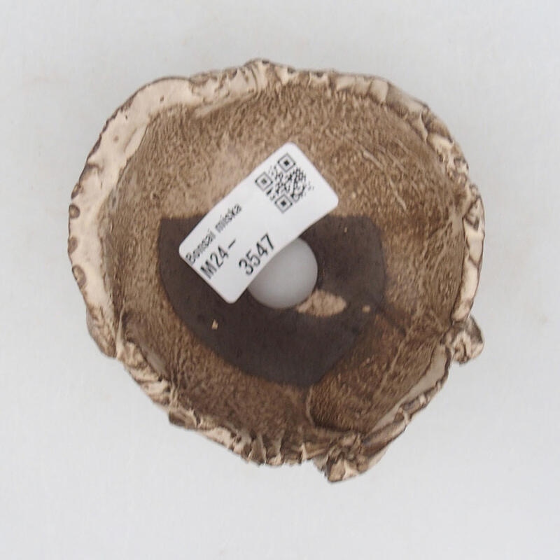 Keramische Schale 8,5 x 8,5 x 6 cm , Farbe beige