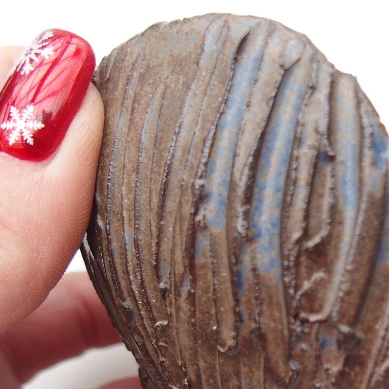 Keramikschale 8,5 x 8,5 x 6 cm , Farbe blau