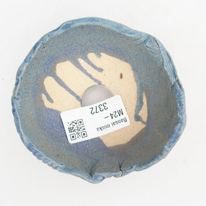 Keramikschale 8,5 x 8 x 4,5 cm , Farbe blau