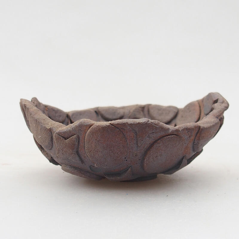 Keramikschale 8,5 x 8 x 4 cm , Farbe braun