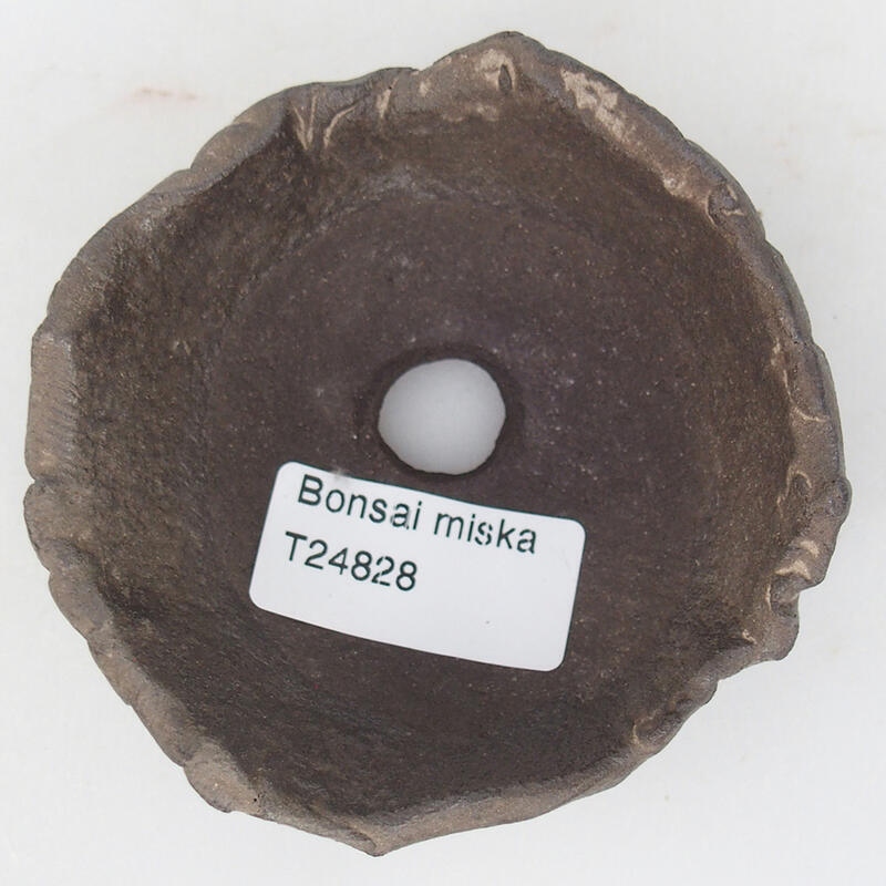 Keramikschale 8,5 x 8 x 4 cm , Farbe braun