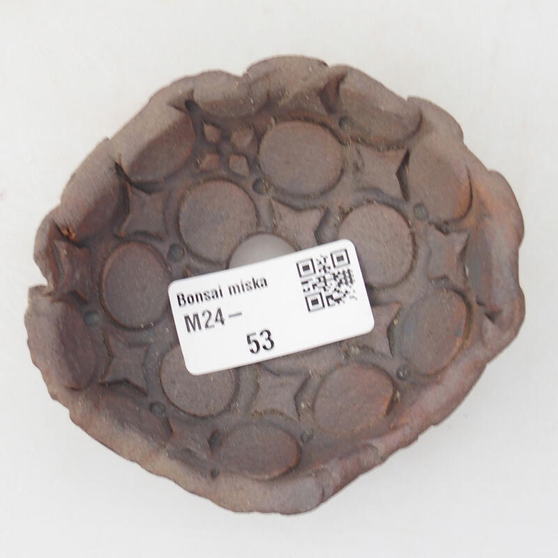 Keramikschale 8,5 x 8 x 4 cm , Farbe braun